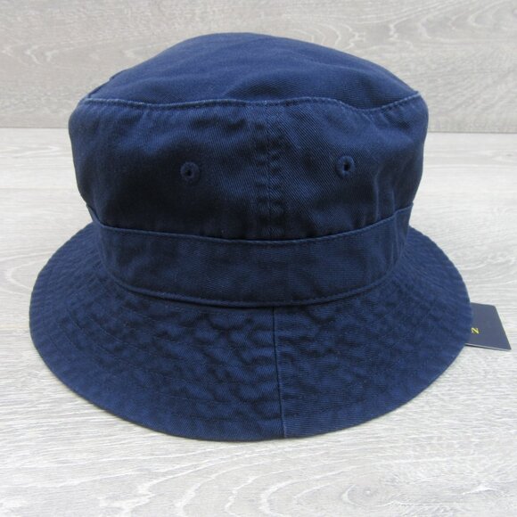 Polo Ralph Lauren Embroidered Bear Bucket Hat Adult Size S/M Navy Blue NEW - Picture 6 of 12